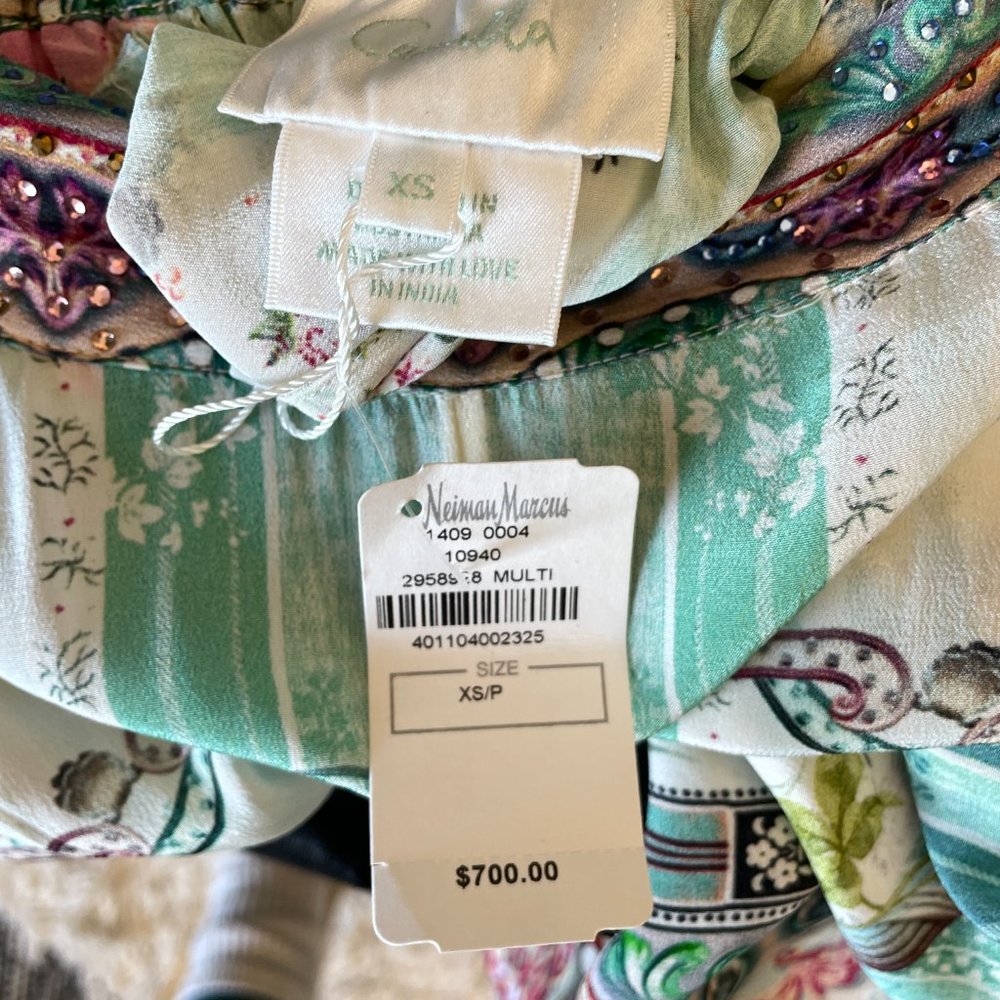 Camilla Aqua Floral Wide Leg Pants - Picture 2 of 3